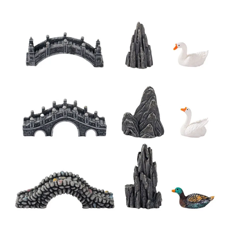 Mini Aquarium Resin Bridge Dec - Aquarium Fish Bridge ulasan dan harga