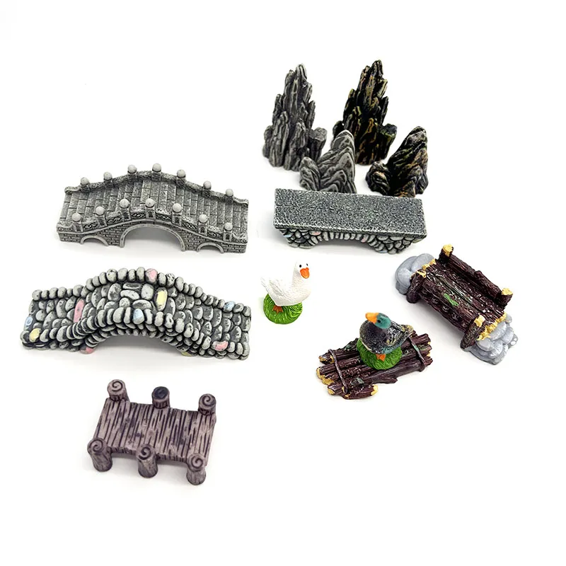 Mini Aquarium Resin Bridge Dec - Aquarium Fish Bridge ulasan dan harga
