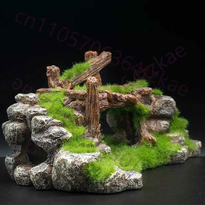 Creative Fish Tank Resin Ornam - Aquarium Fish Bridge ulasan dan harga