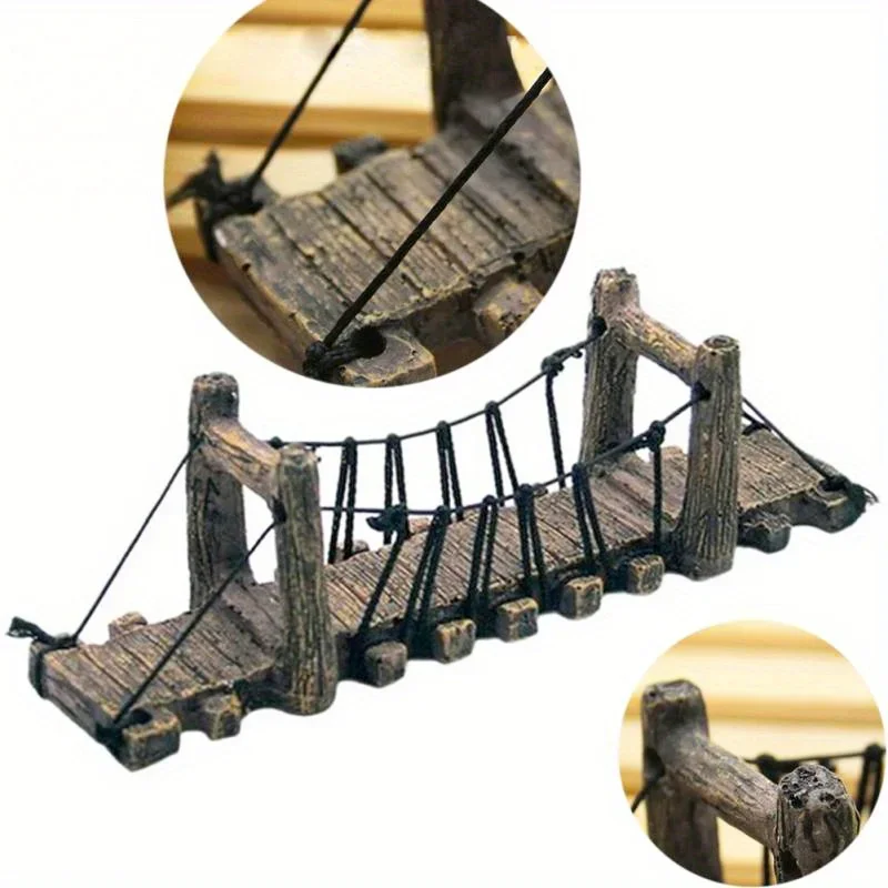 1Pc Aquarium Ornament Decorati - Aquarium Fish Bridge ulasan dan harga