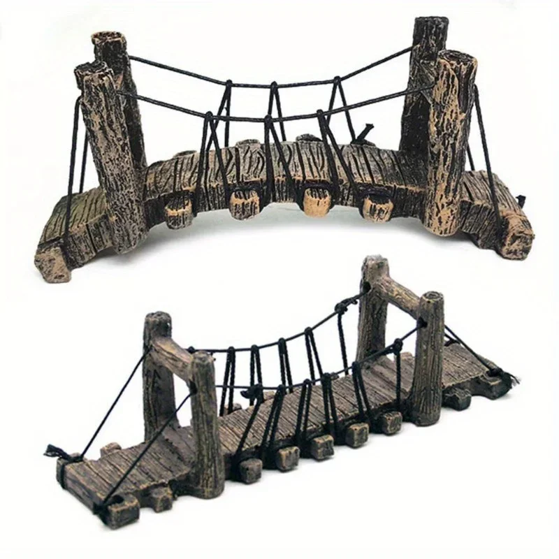 1Pc Aquarium Ornament Decorati - Aquarium Fish Bridge ulasan dan harga