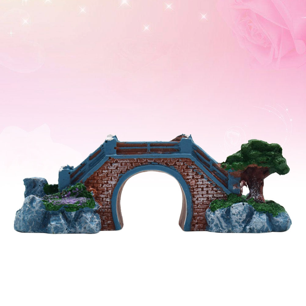 Fish Tank Resin Bridge Decorat - Aquarium Fish Bridge ulasan dan harga