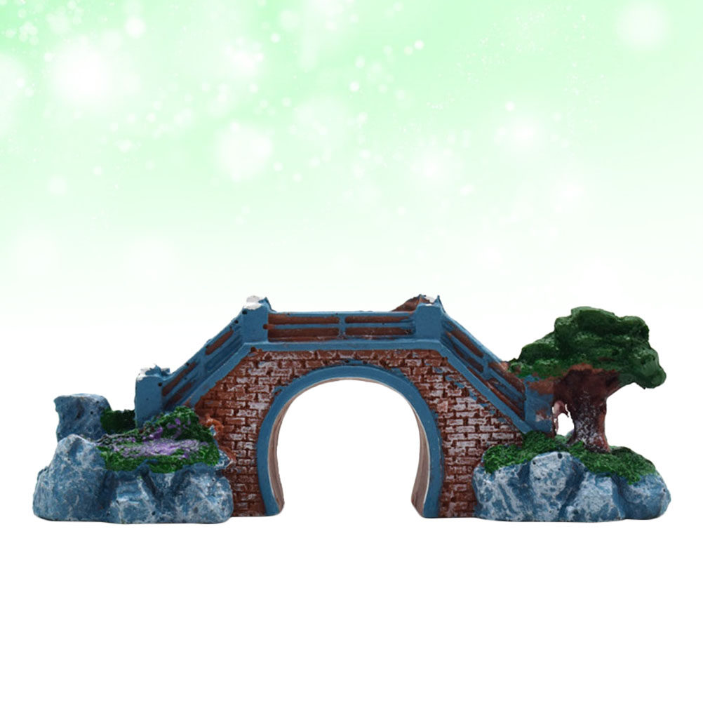 Fish Tank Resin Bridge Decorat - Aquarium Fish Bridge ulasan dan harga