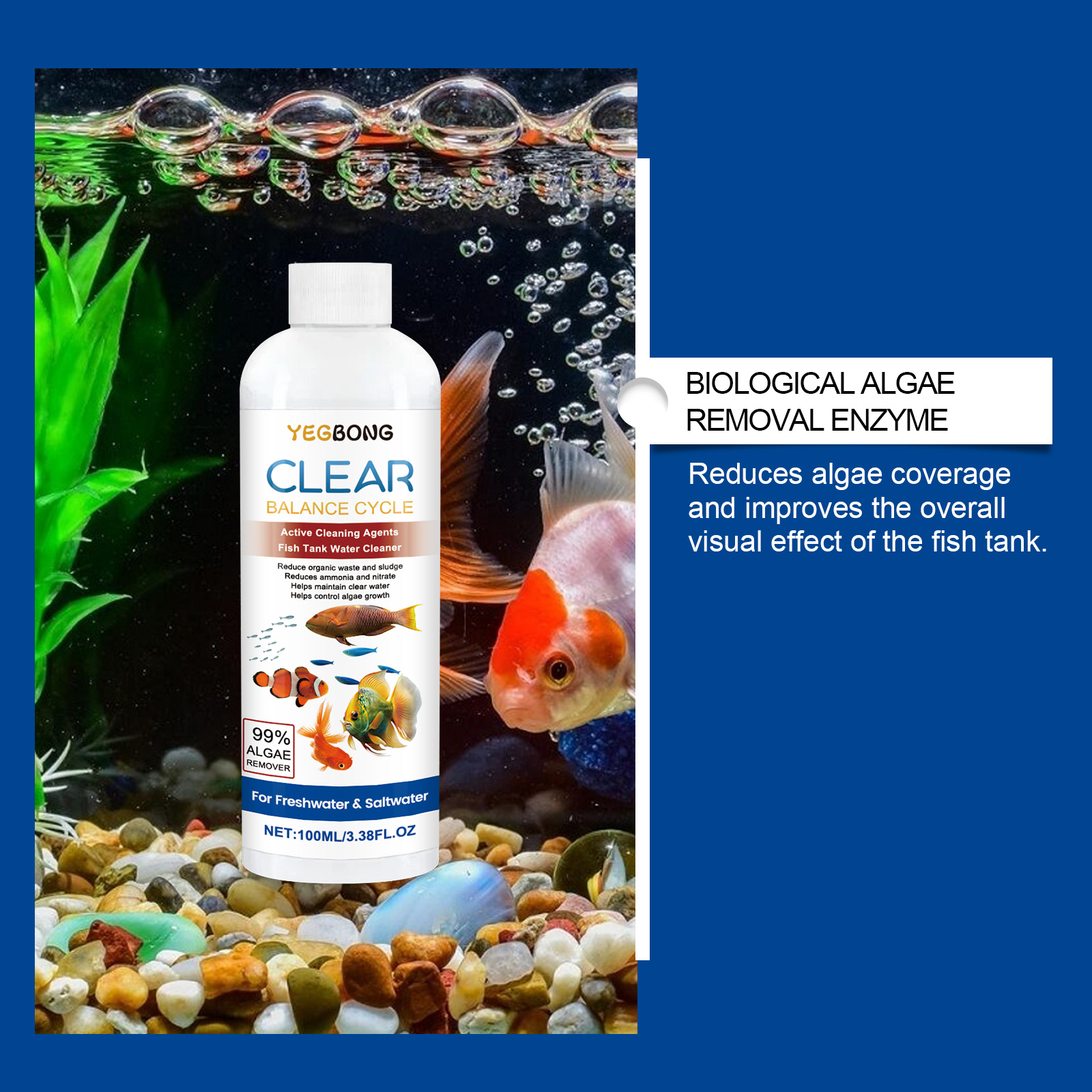 Aquarium Water Clarifier 100ml - Aquarium Fish Quality ulasan dan harga