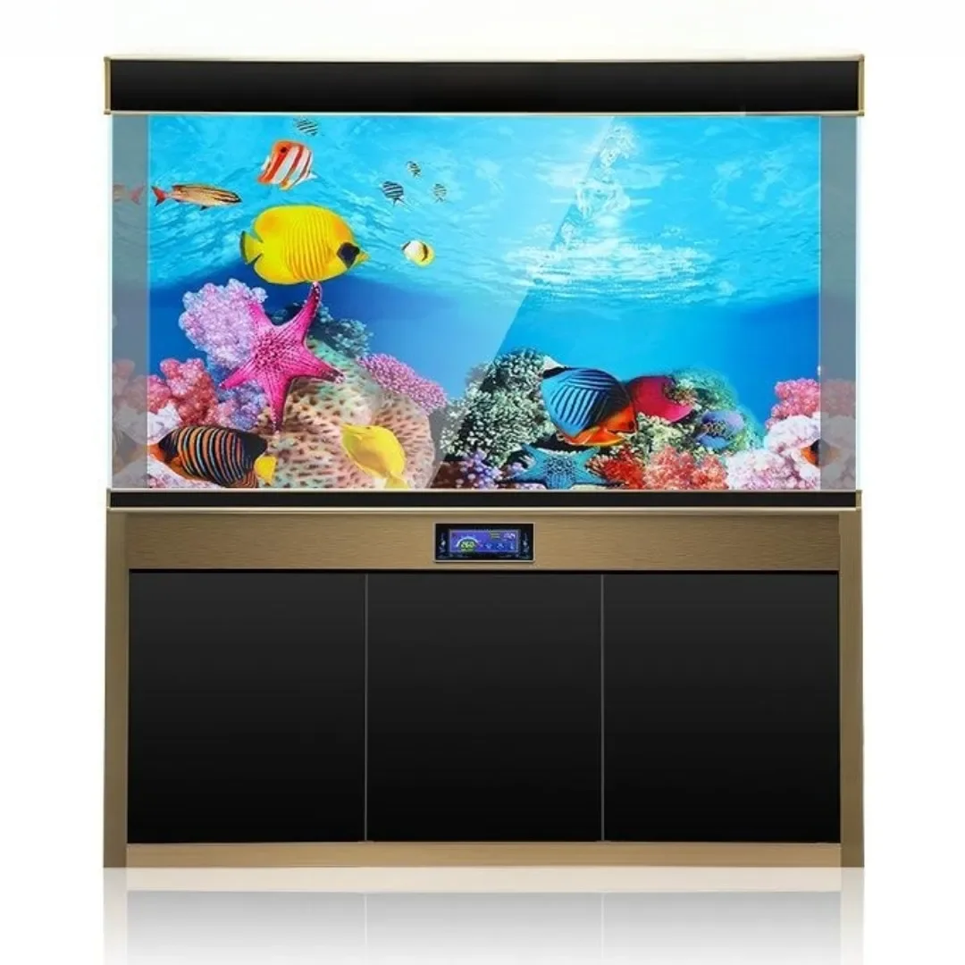 Background Aquarium 3D Sticker - Aquarium Fish Only ulasan dan harga