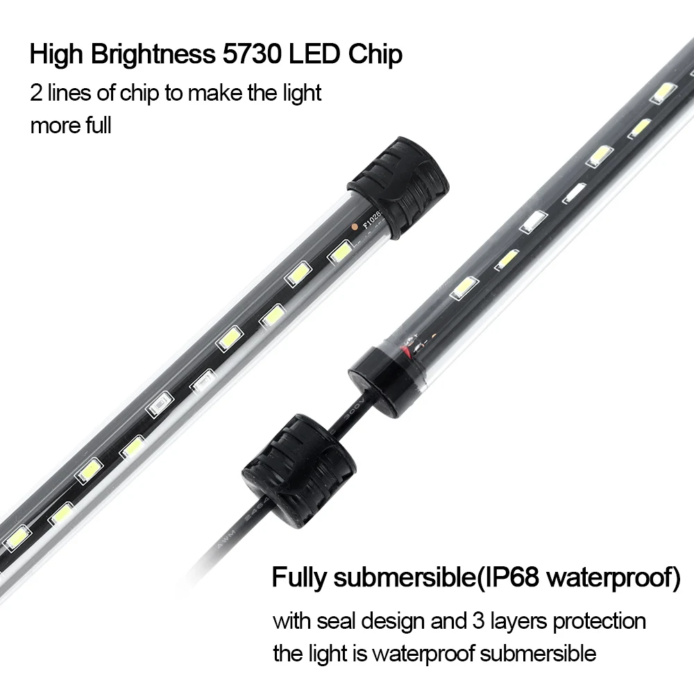 58CM  Aquarium Light LED Plant - Aquarium Fish Only ulasan dan harga