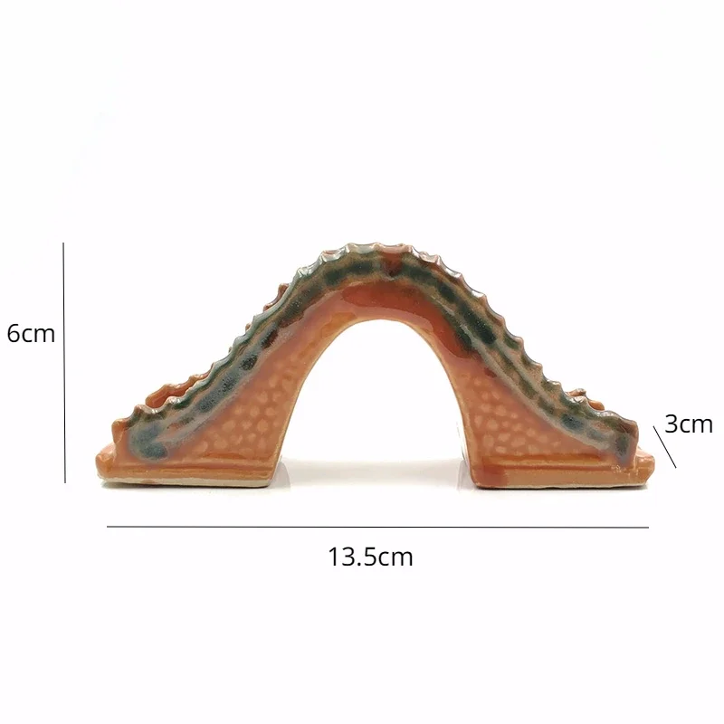 Resin Ceramic Jade Bridge Fish - Aquarium Fish Bridge ulasan dan harga