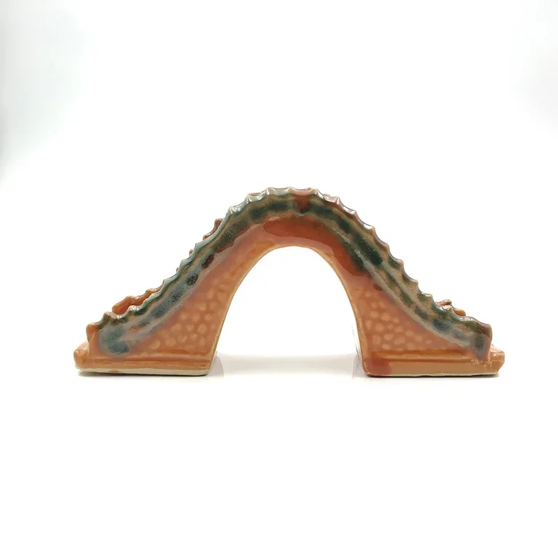 Resin Ceramic Jade Bridge Fish - Aquarium Fish Bridge ulasan dan harga