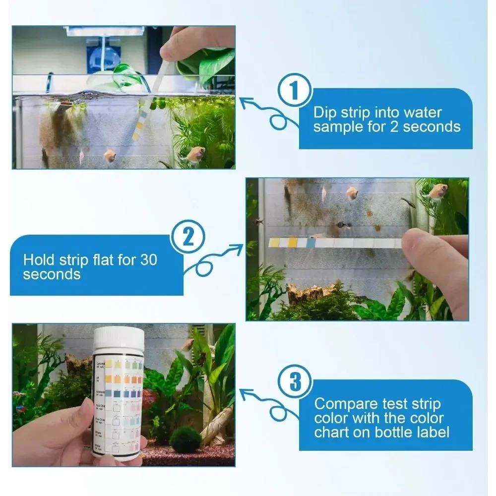 Aquarium Test Strip  PH Qualit - Aquarium Fish Quality ulasan dan harga