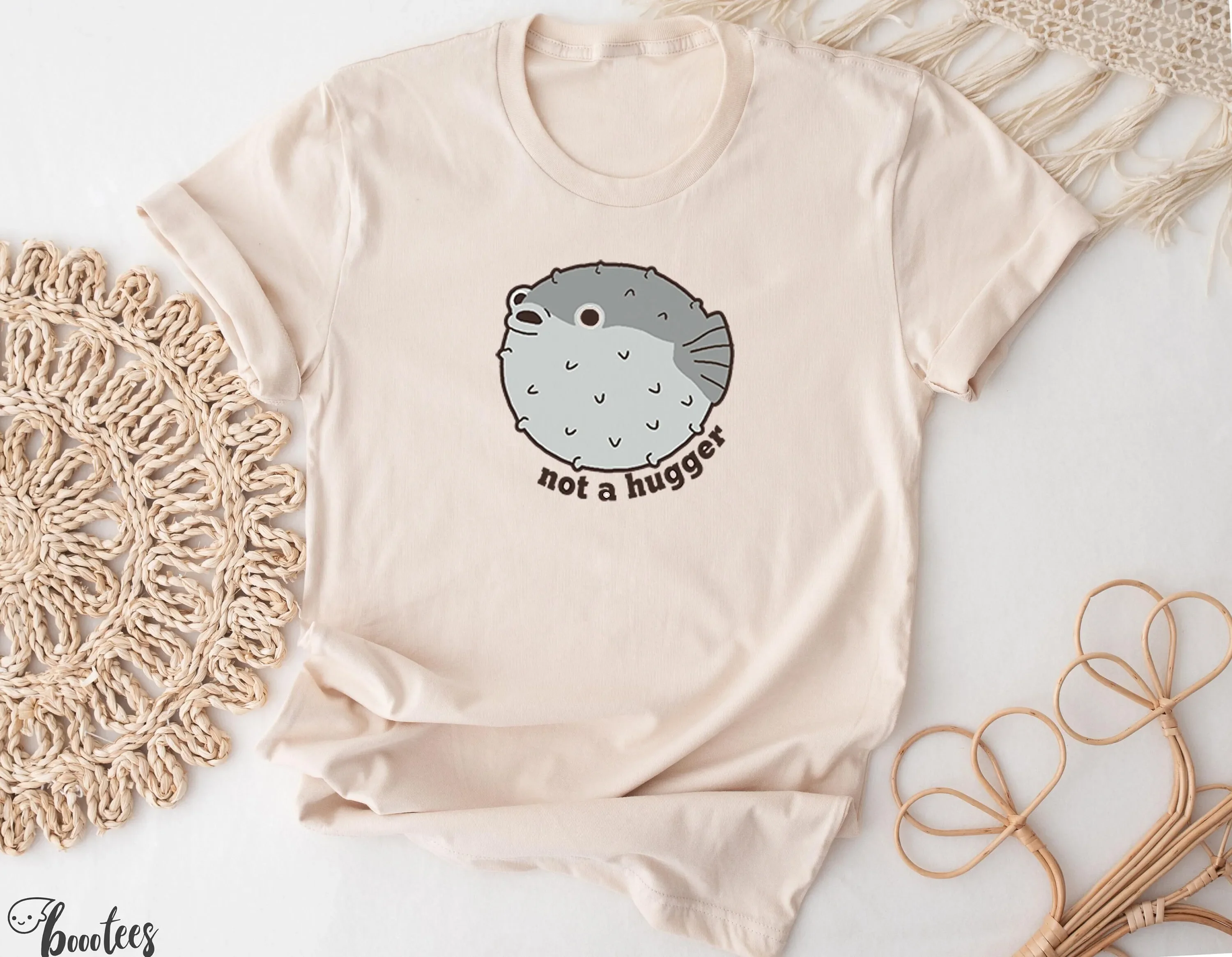 Not A Hugger T Shirt Funny Blo - Aquarium Fish Meme ulasan dan harga