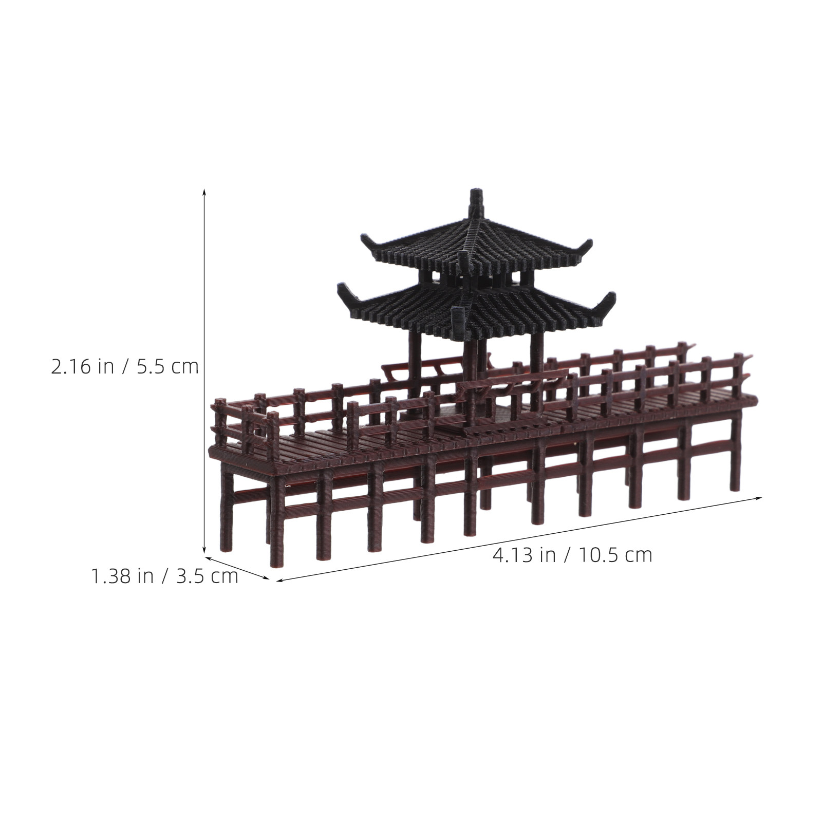 Mini Chinese Pavilion Bridge D - Aquarium Fish Bridge ulasan dan harga