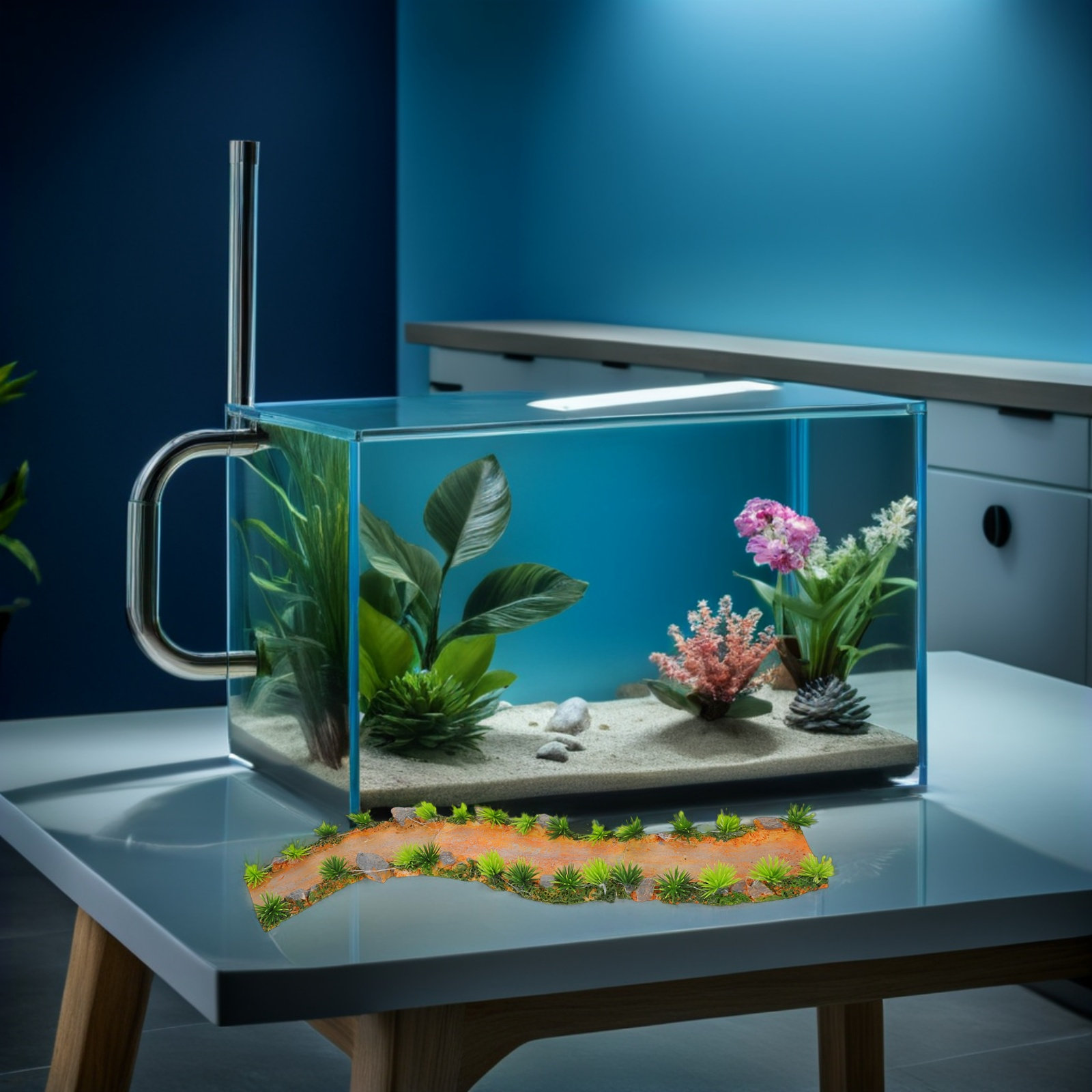 3 Pcs Aquarium Garden Path Sta - Aquarium Fish Bridge ulasan dan harga