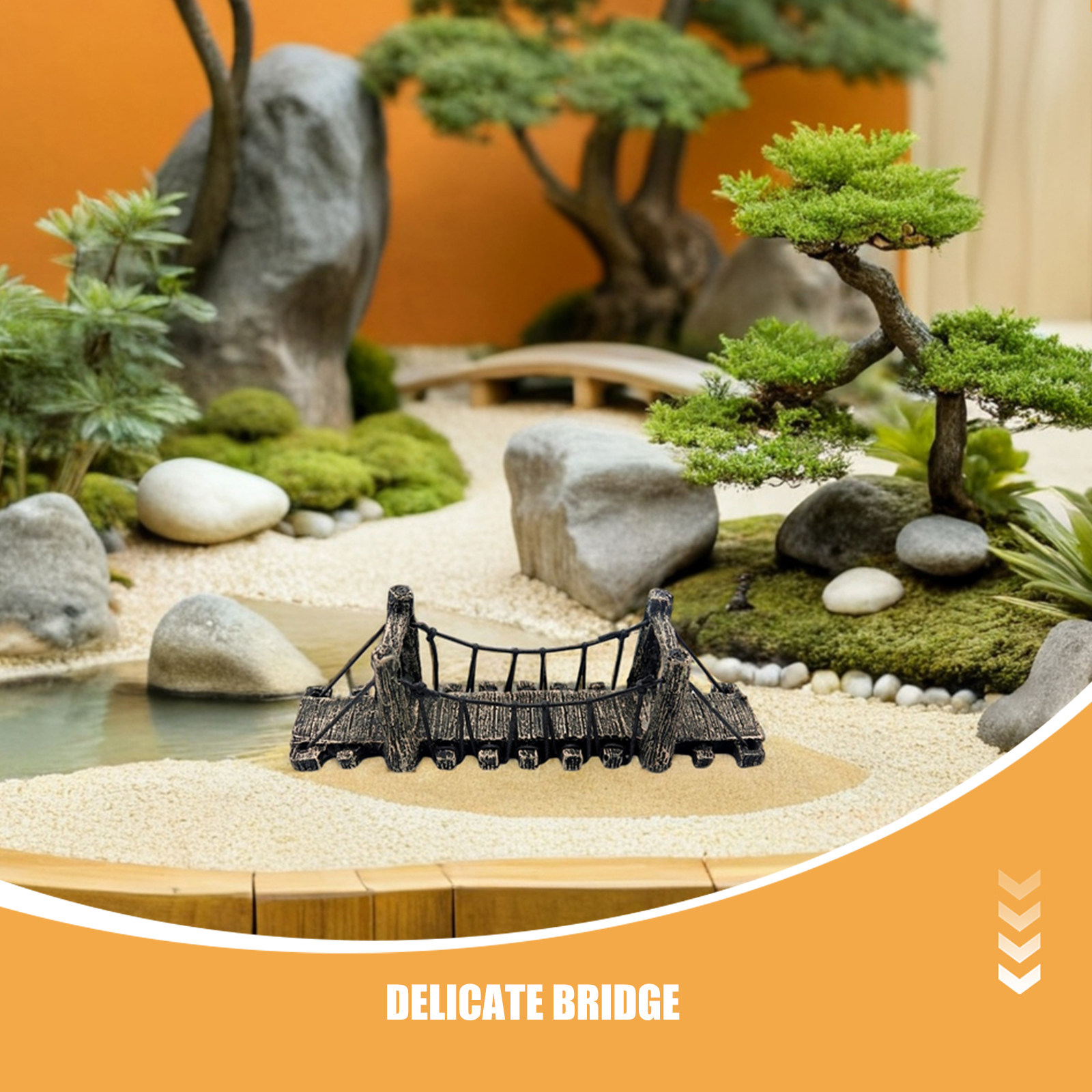 2 Pcs Garden Landscape Decorat - Aquarium Fish Bridge ulasan dan harga